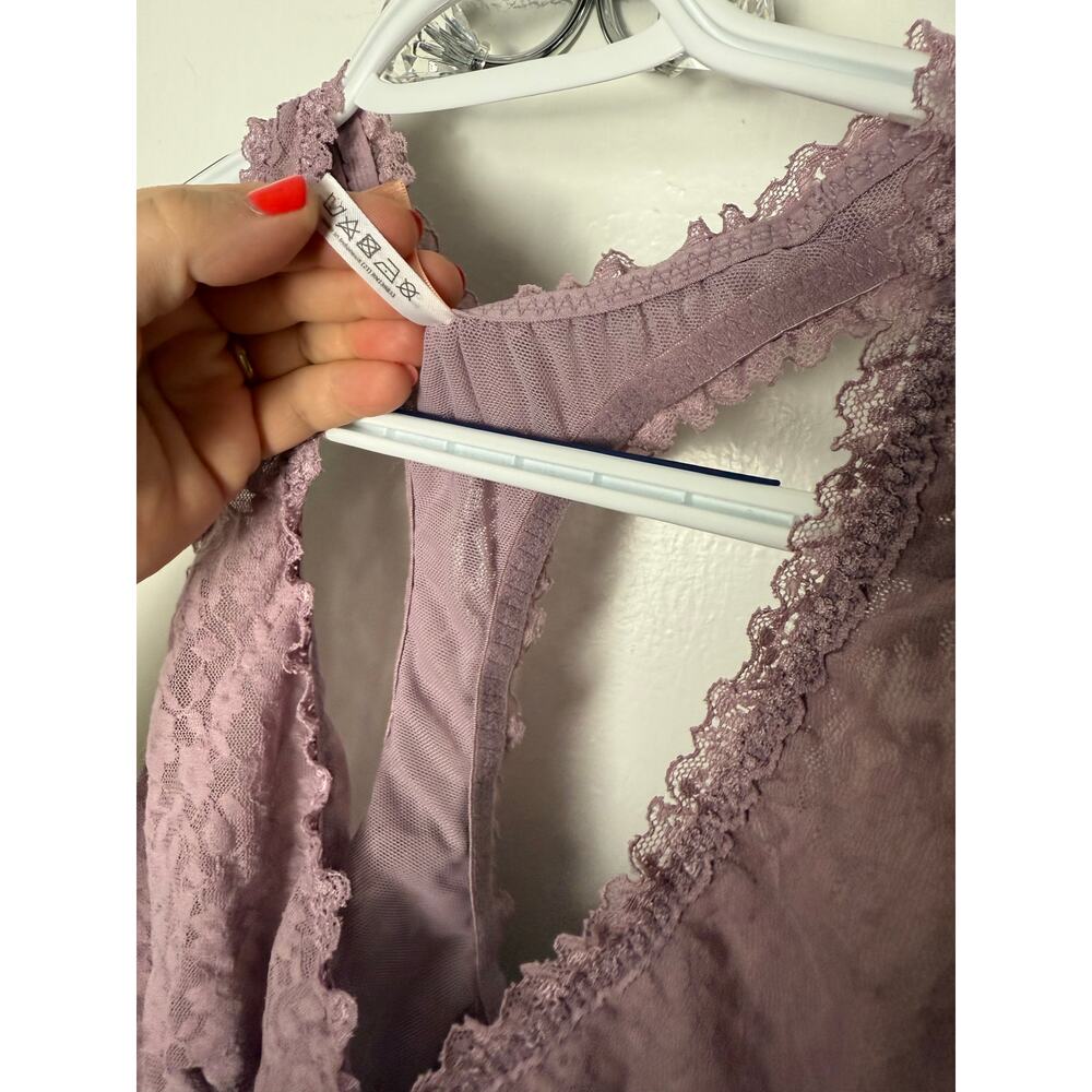 Thirdlove Bralette Women's Plus 3XL Purple Mauve Everyday Lace Racerback Girly - Picture 6 of 8